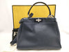 FENDI Peekaboo Selleria 8BN290 Black Handbag