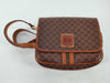 CELINE Shoulder Bag, PVC, Macadam Pattern, Brown