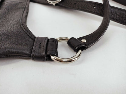 COACH Shoulder Bag Leather Black Shoulder Bag