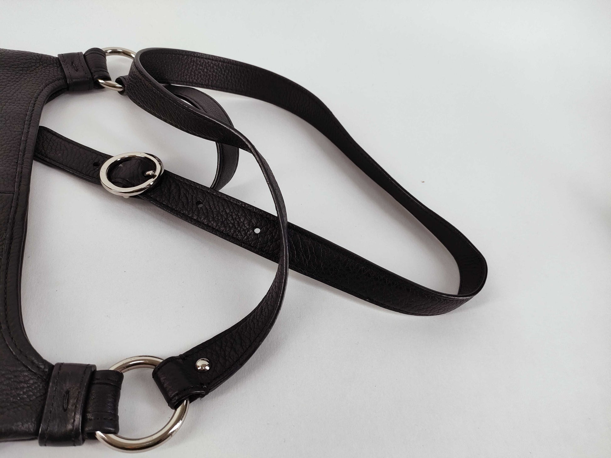 COACH Shoulder Bag Leather Black Shoulder Bag