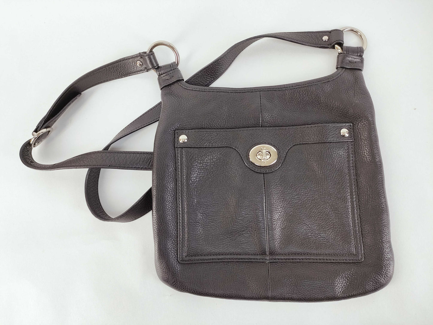 COACH Shoulder Bag Leather Black Shoulder Bag