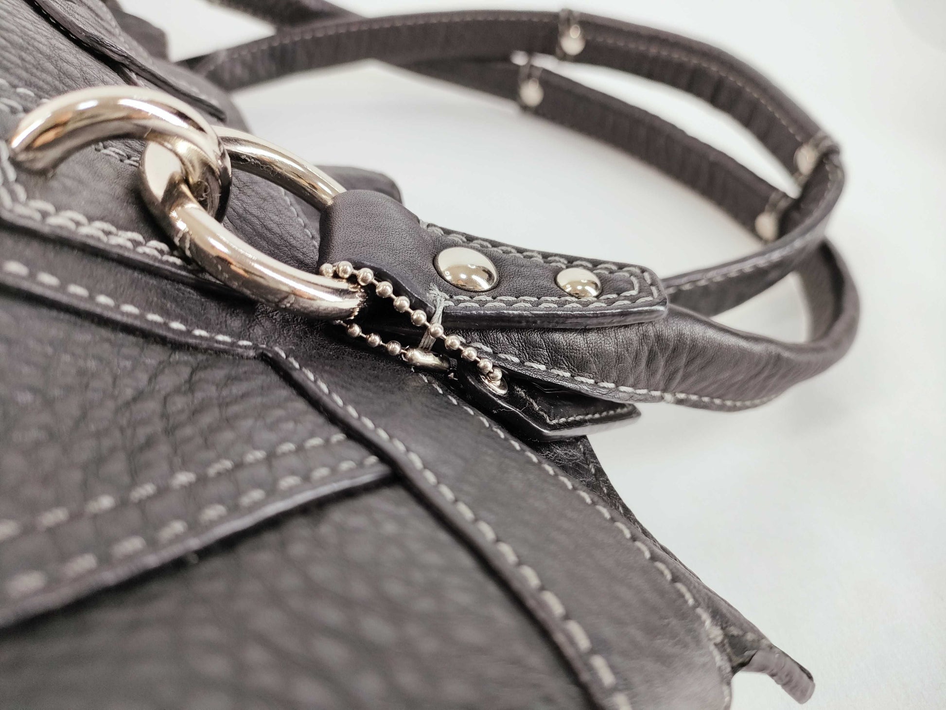 COACH Shoulder Bag Leather Black Shoulder Bag