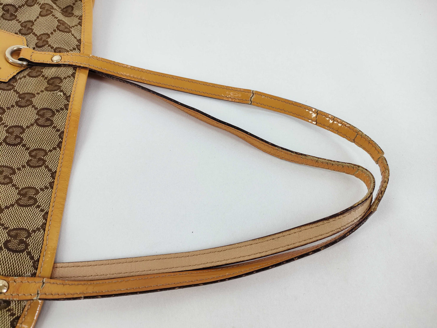 GUCCI GG Canvas 211971 Tote Bag GG Canvas Orange Tote Bag