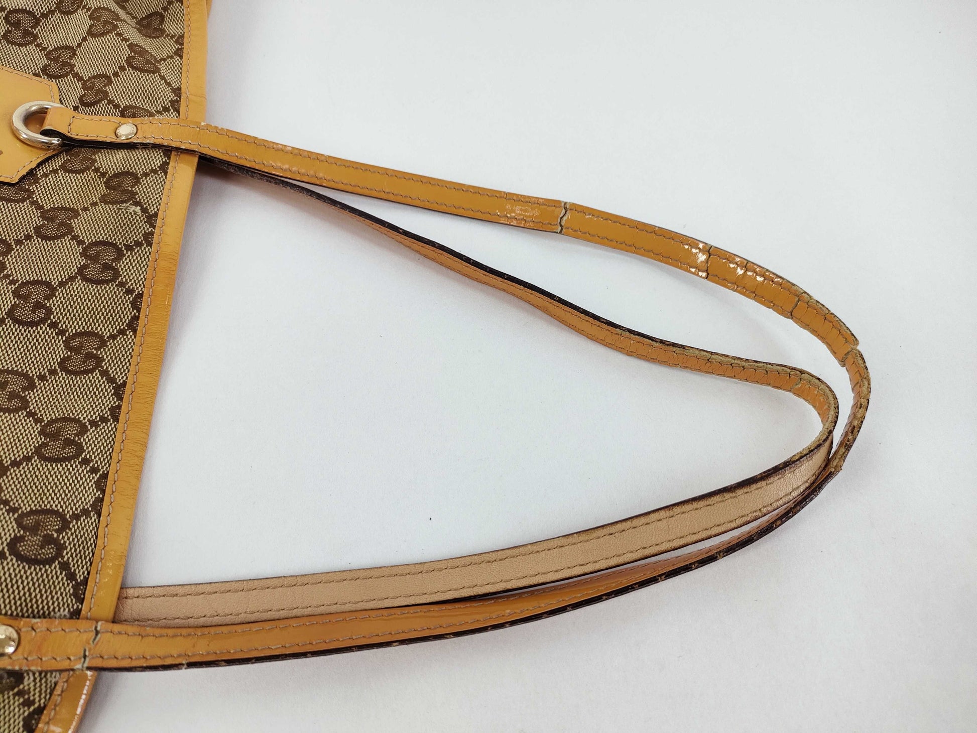 GUCCI GG Canvas 211971 Tote Bag GG Canvas Orange Tote Bag