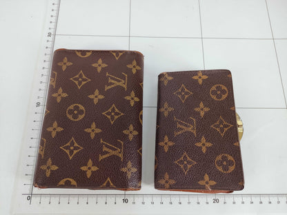 LOUIS VUITTON Monogram Compact Zip and 4 other Monogram wallets