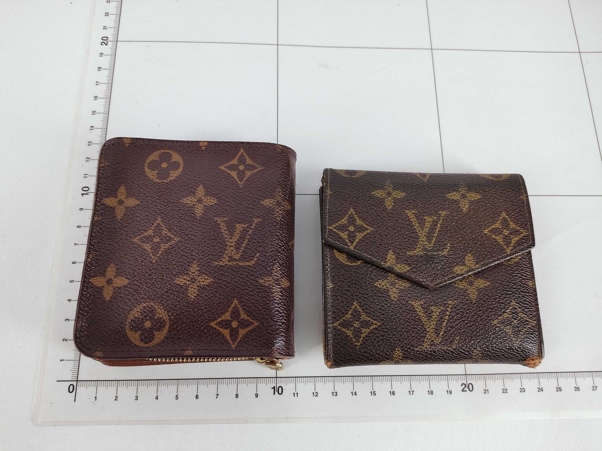 LOUIS VUITTON Monogram Compact Zip and 4 other Monogram wallets