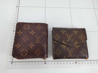 LOUIS VUITTON Monogram Compact Zip and 4 other Monogram wallets
