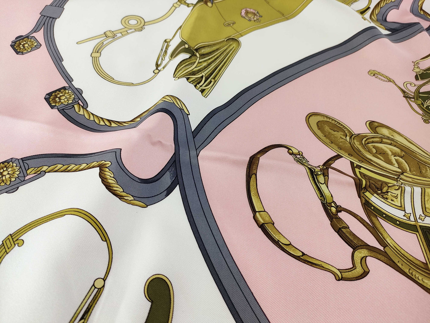 HERMES Carre Carre 90 Pink Other Accessories