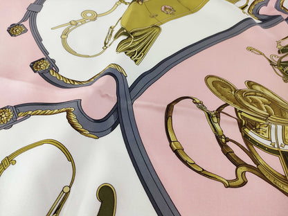HERMES Carre Carre 90 Pink Other Accessories