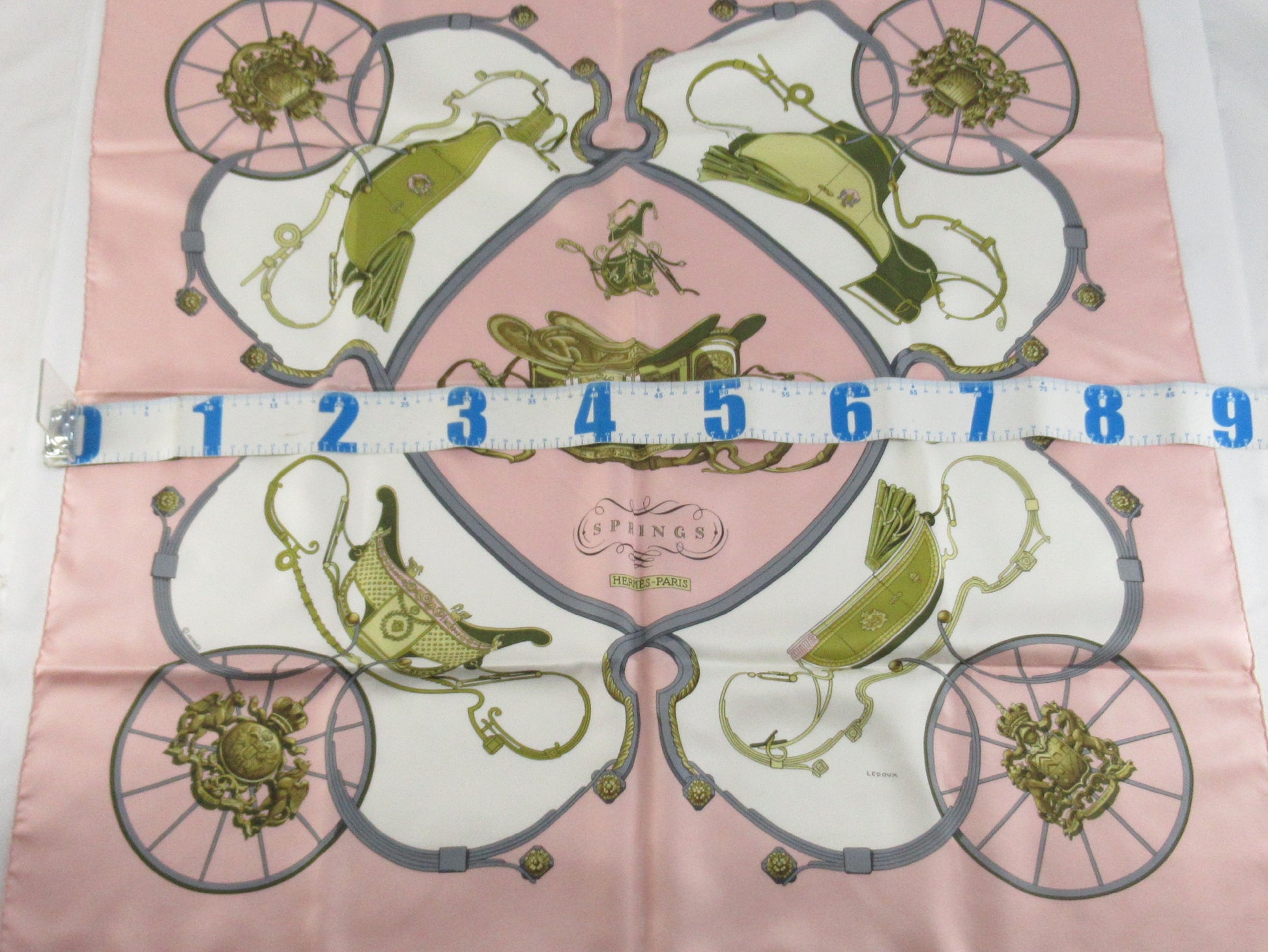 HERMES Carre Carre 90 Pink Other Accessories