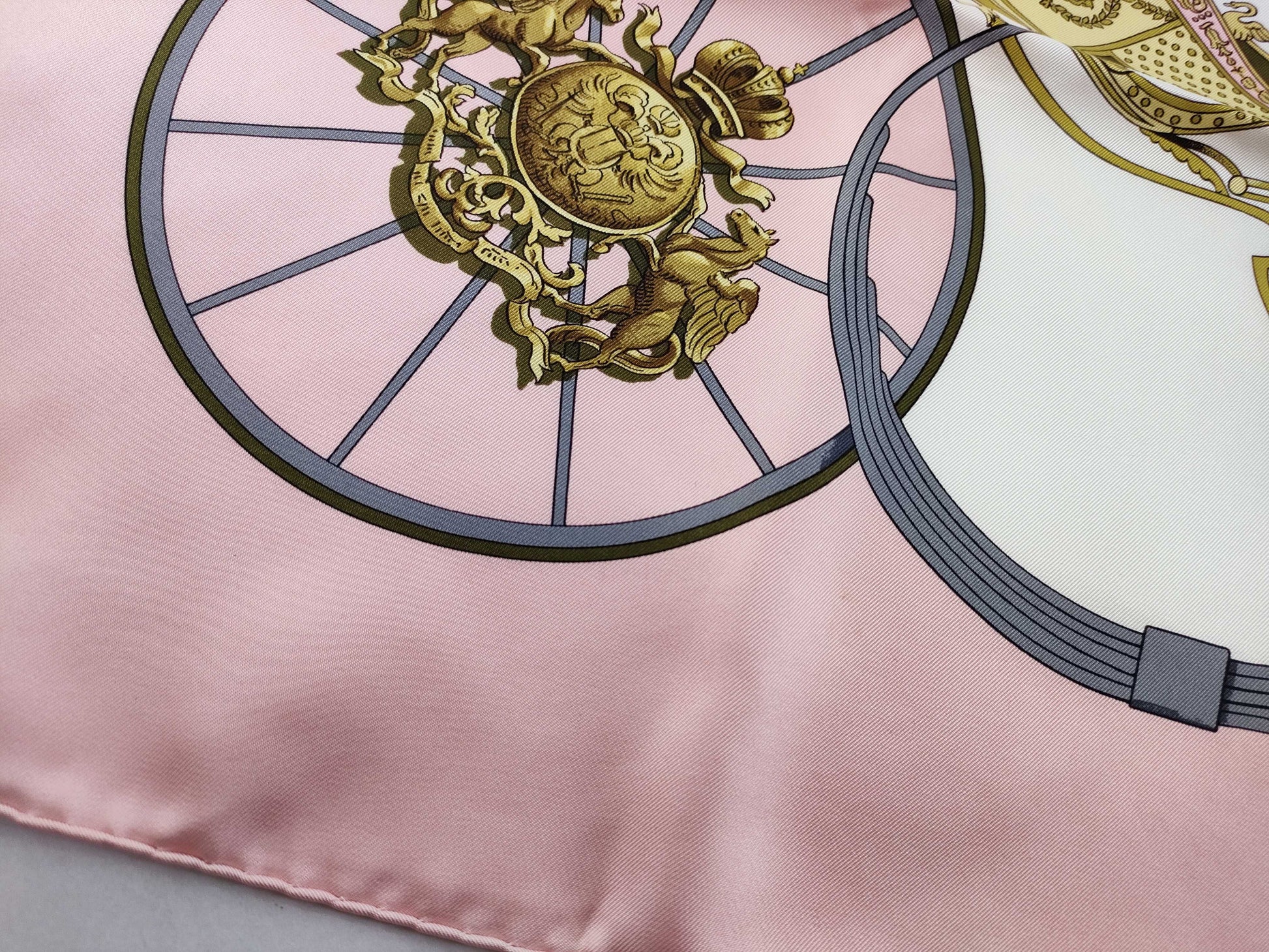 HERMES Carre Carre 90 Pink Other Accessories