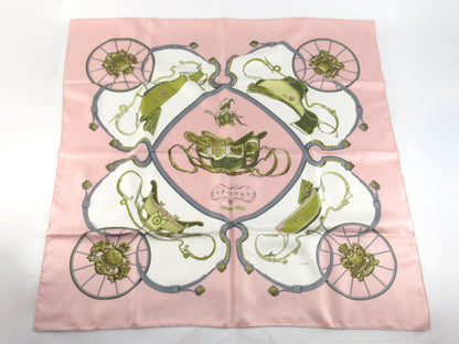 HERMES Carre Carre 90 Pink Other Accessories