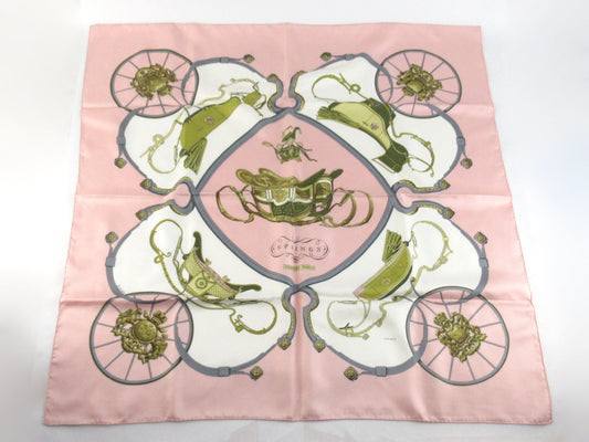 HERMES Carre Carre 90 Pink Other Accessories