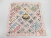 HERMES Carre Carre 45 Flag Pattern Pink Other Accessories