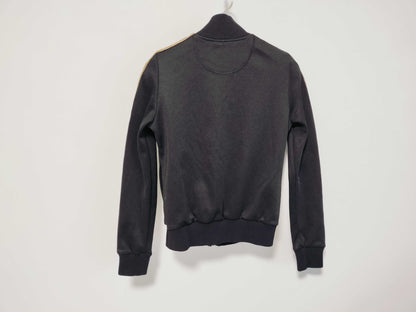 FENDI Zucca Print Zip-Up Jacket, Black, Size 38