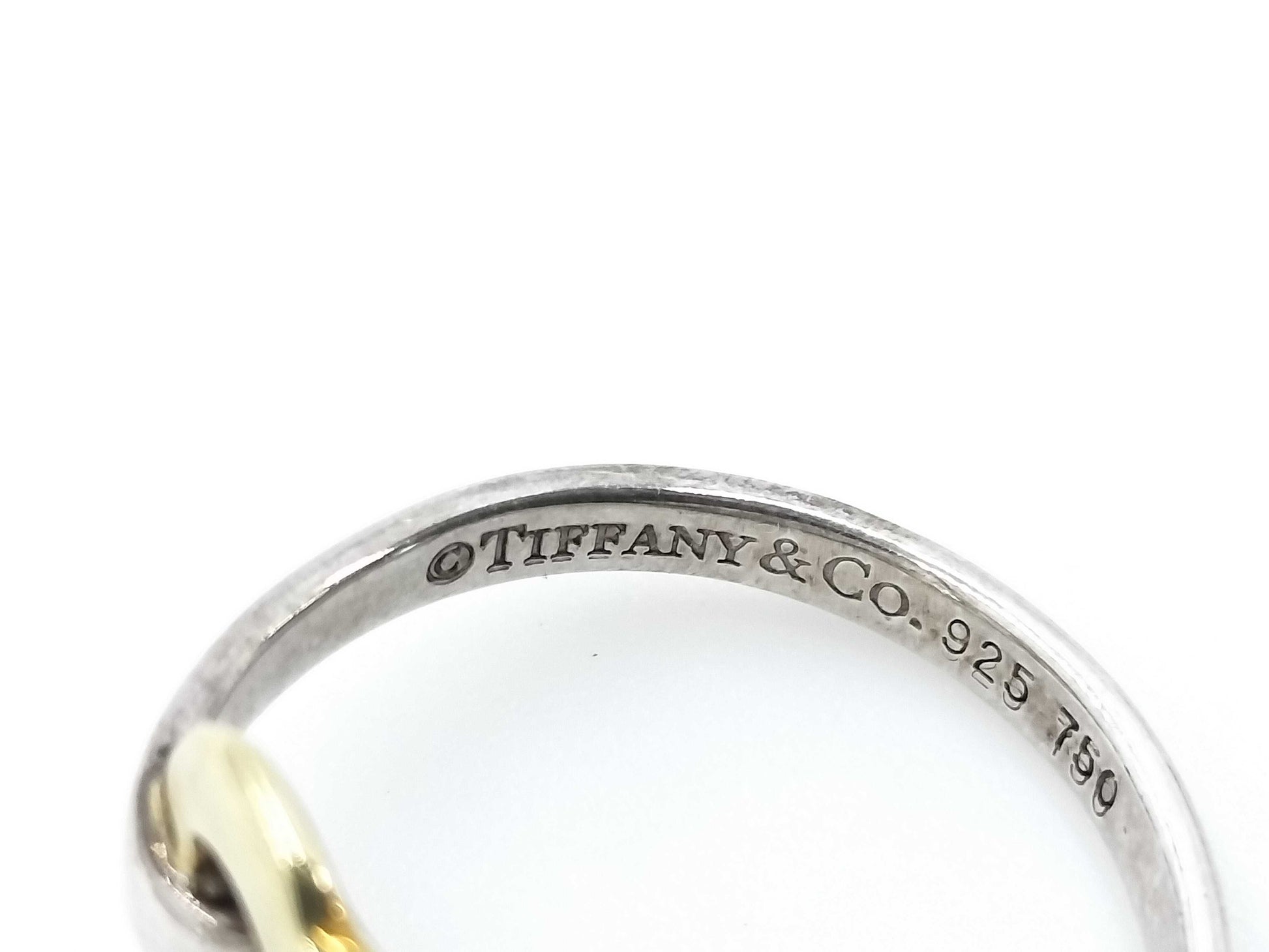 Tiffany & Co. 18K Heart Silver Ring 2.2g