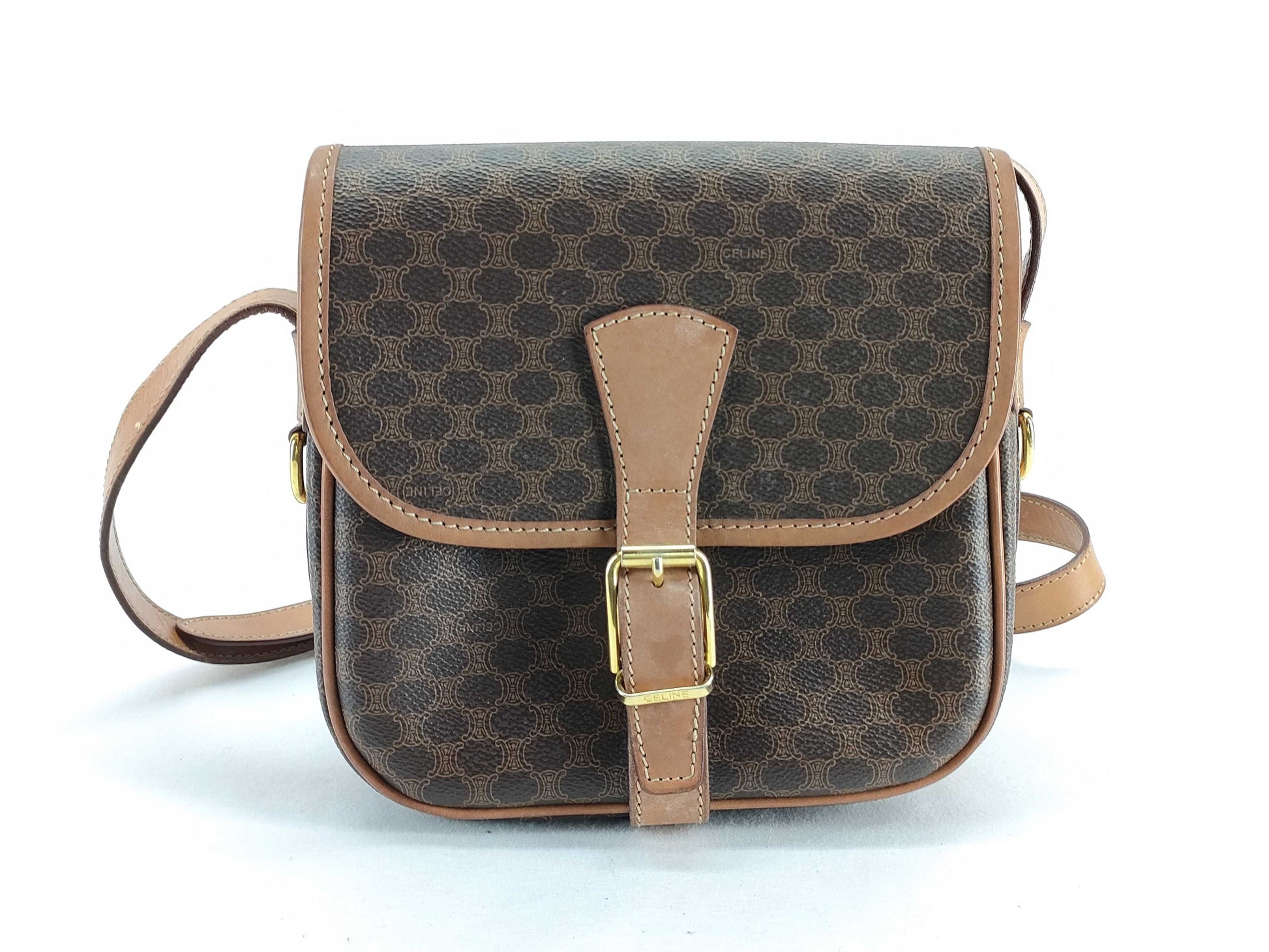 CELINE Macadam Shoulder Bag