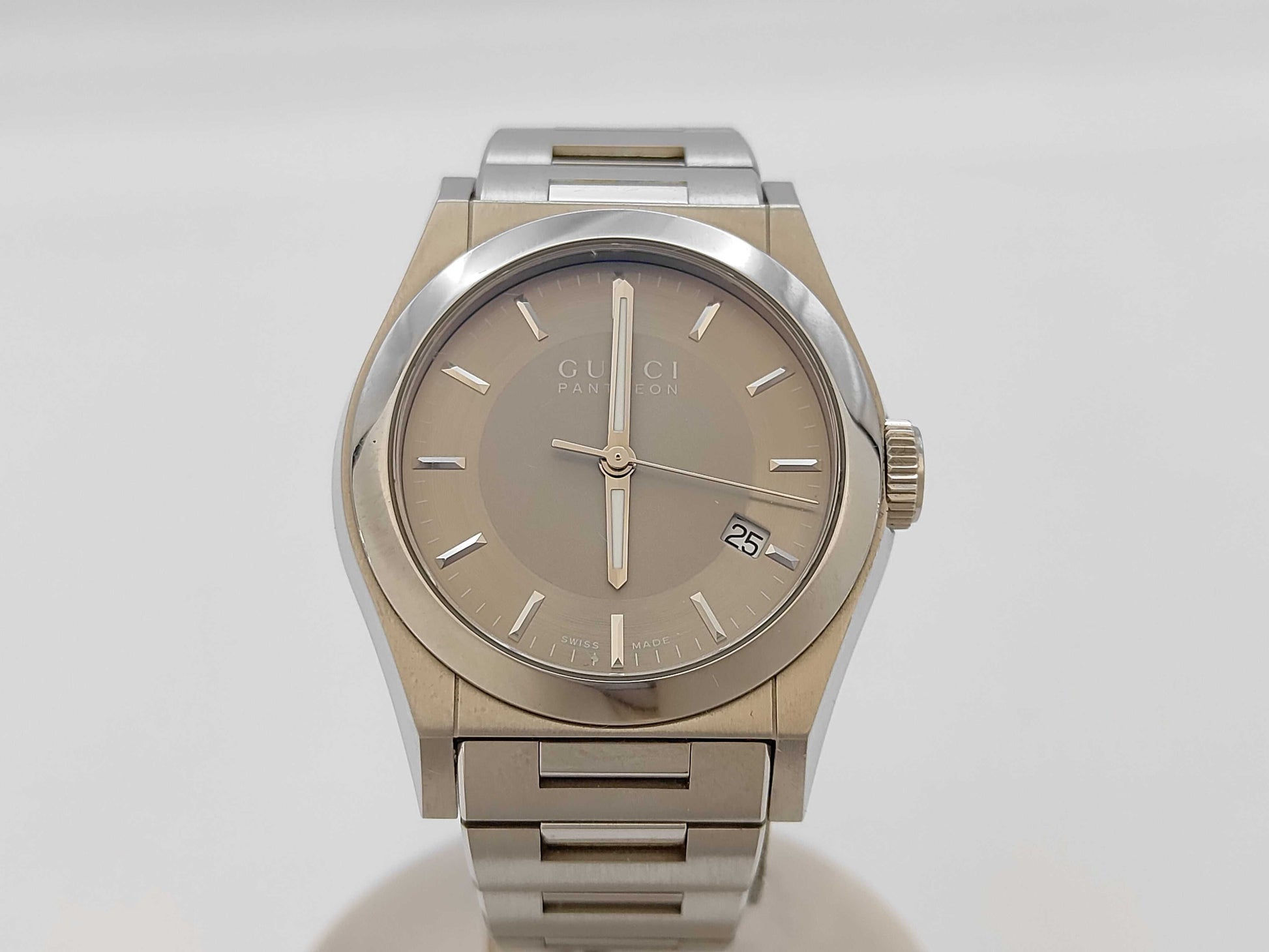 GUCCI 115.4/YA115424 13505194 Quartz Silver Dial Boys' Watch 