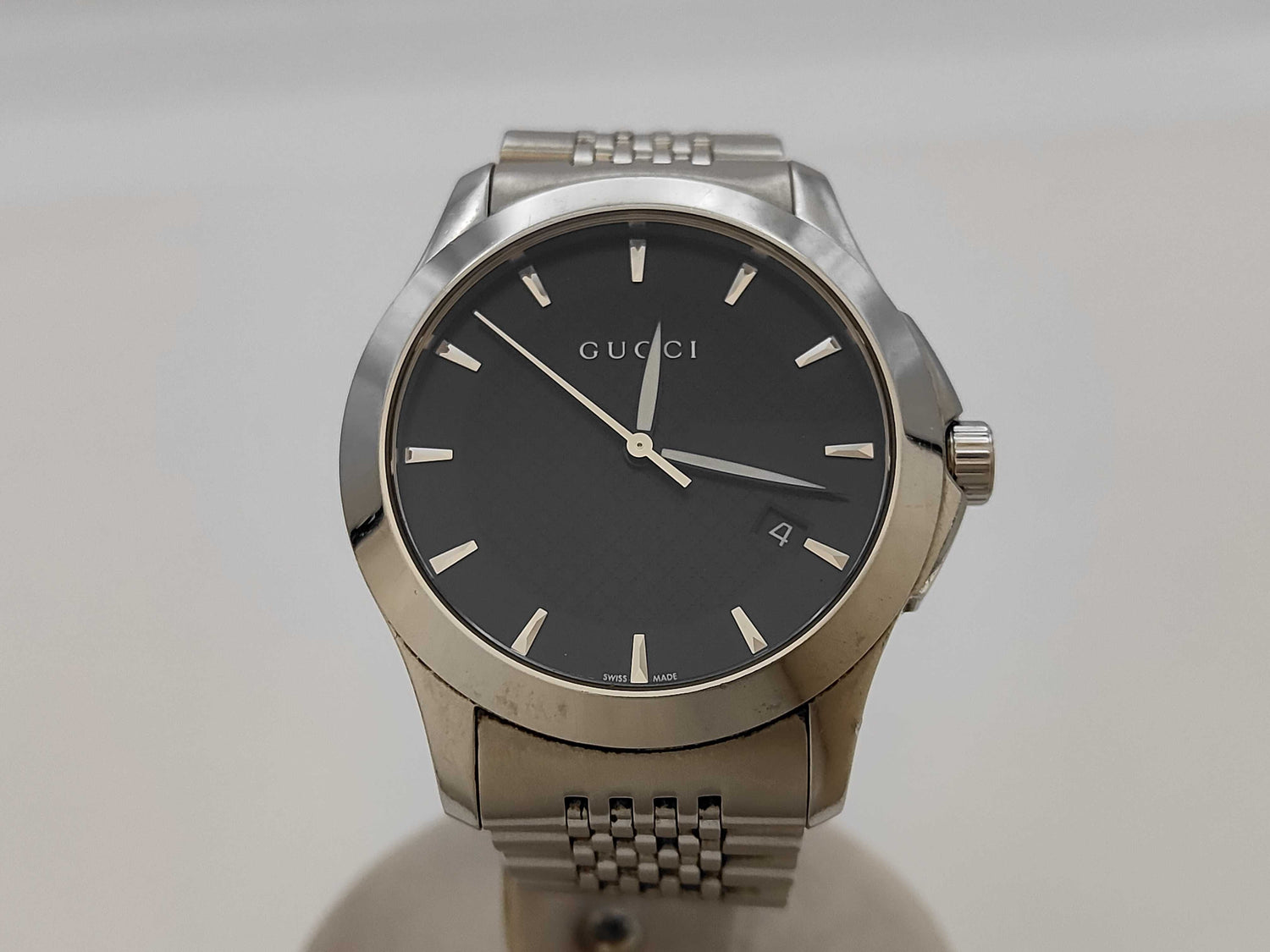 GUCCI 126.4/YA126402 12611708 Quartz Black Dial Men's Watch