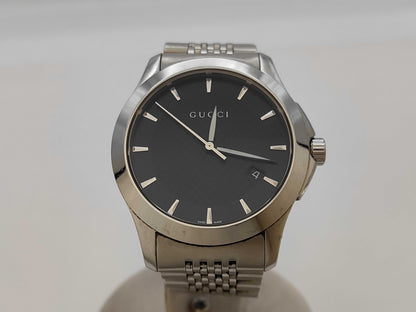 GUCCI 126.4/YA126402 12611708 Quartz Black Dial Men's Watch