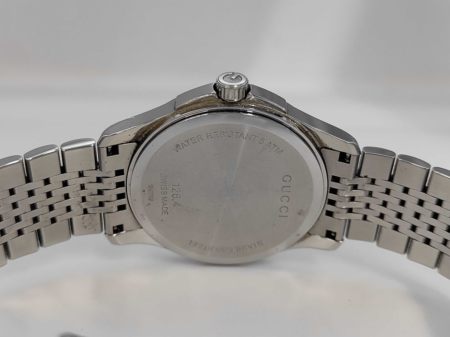 GUCCI 126.4/YA126402 12611708 Quartz Black Dial Men's Watch