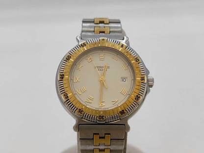 HERMES Captain Nemo 328632 Quartz Ivory Dial Women's Watch 