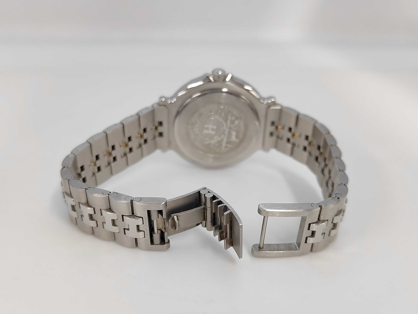 HERMES Captain Nemo 328632 Quartz Ivory Dial Women's Watch 