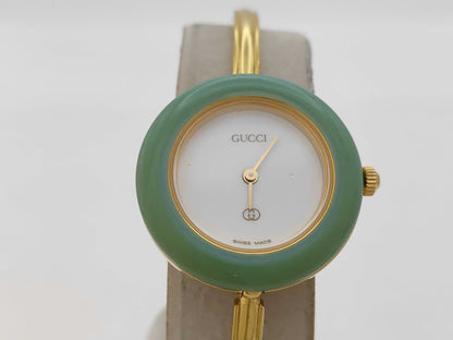 GUCCI Change Bezel 1100-L 0159678 Quartz Women's Watch, Current Condition, Not Working