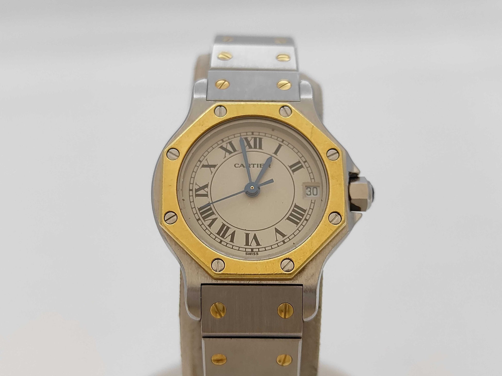 Cartier Santos SM Octagon W2001683 22904 187903 Quartz Women's Watch 