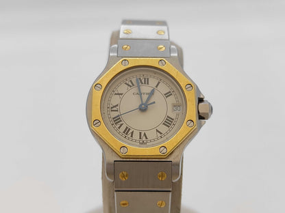 Cartier Santos SM Octagon W2001683 22904 187903 Quartz Women's Watch 