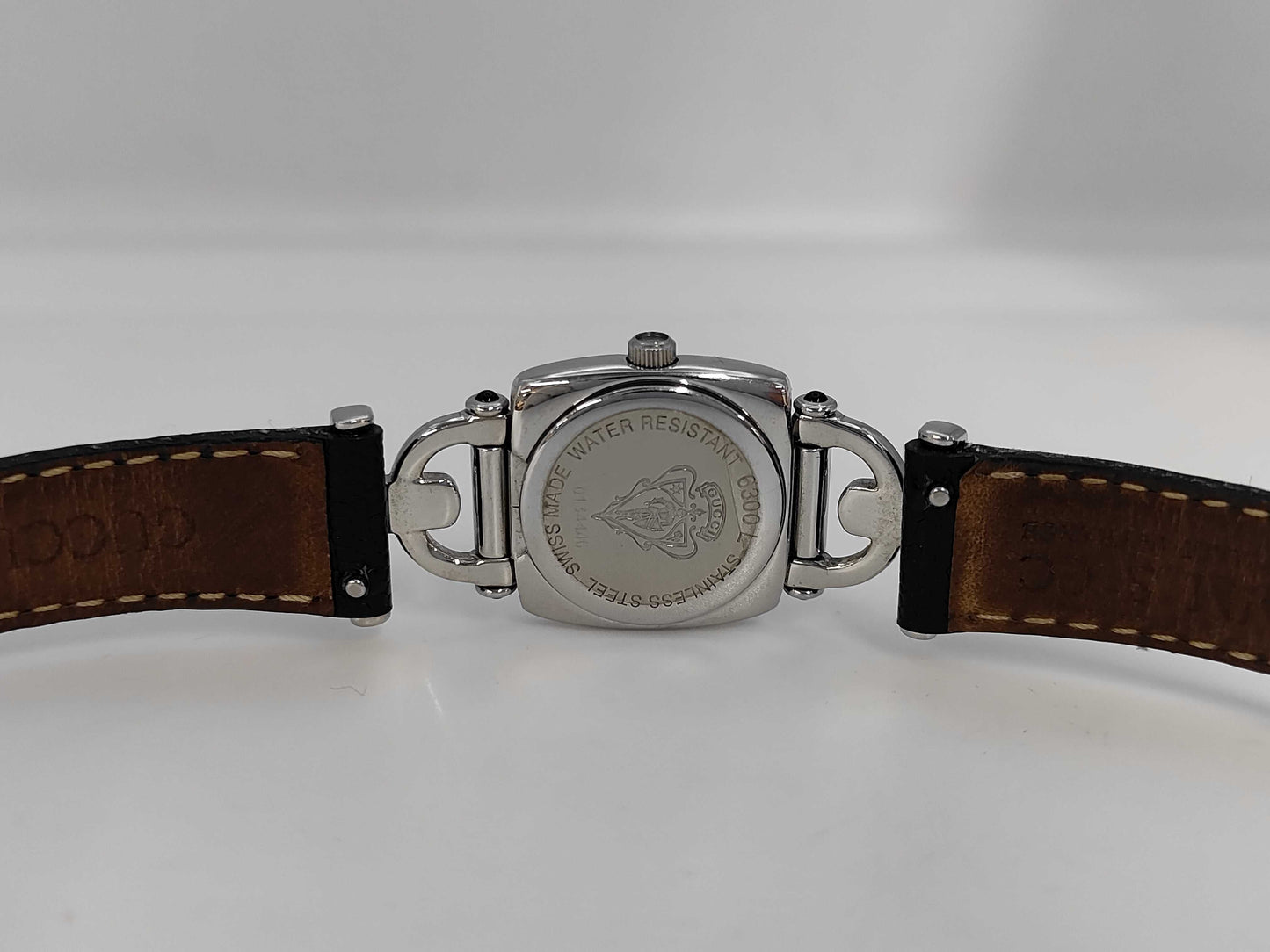 GUCCI 6300L 0134446 Quartz Black Dial Women's Watch