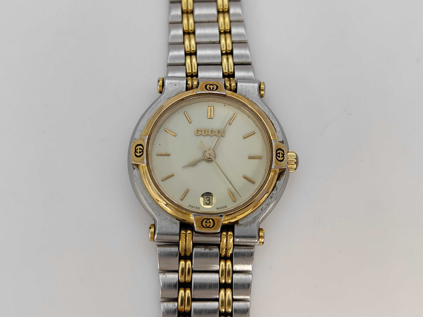 GUCCI 9000L 0099687 Quartz Ivory Dial Women's Watch