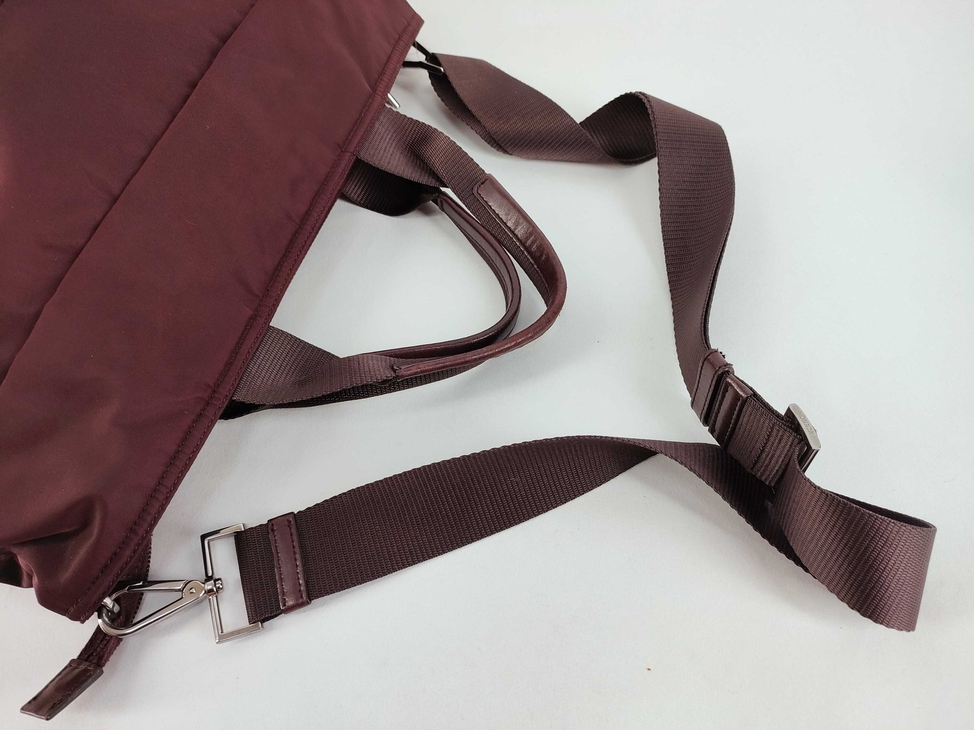 PRADA PRADA Prada Handbag Shoulder 2-way Nylon Logo Leather Handbag