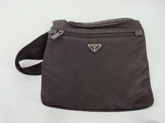 PRADA Nylon Prada Shoulder Bag Tessuto Nylon Black Shoulder Bag