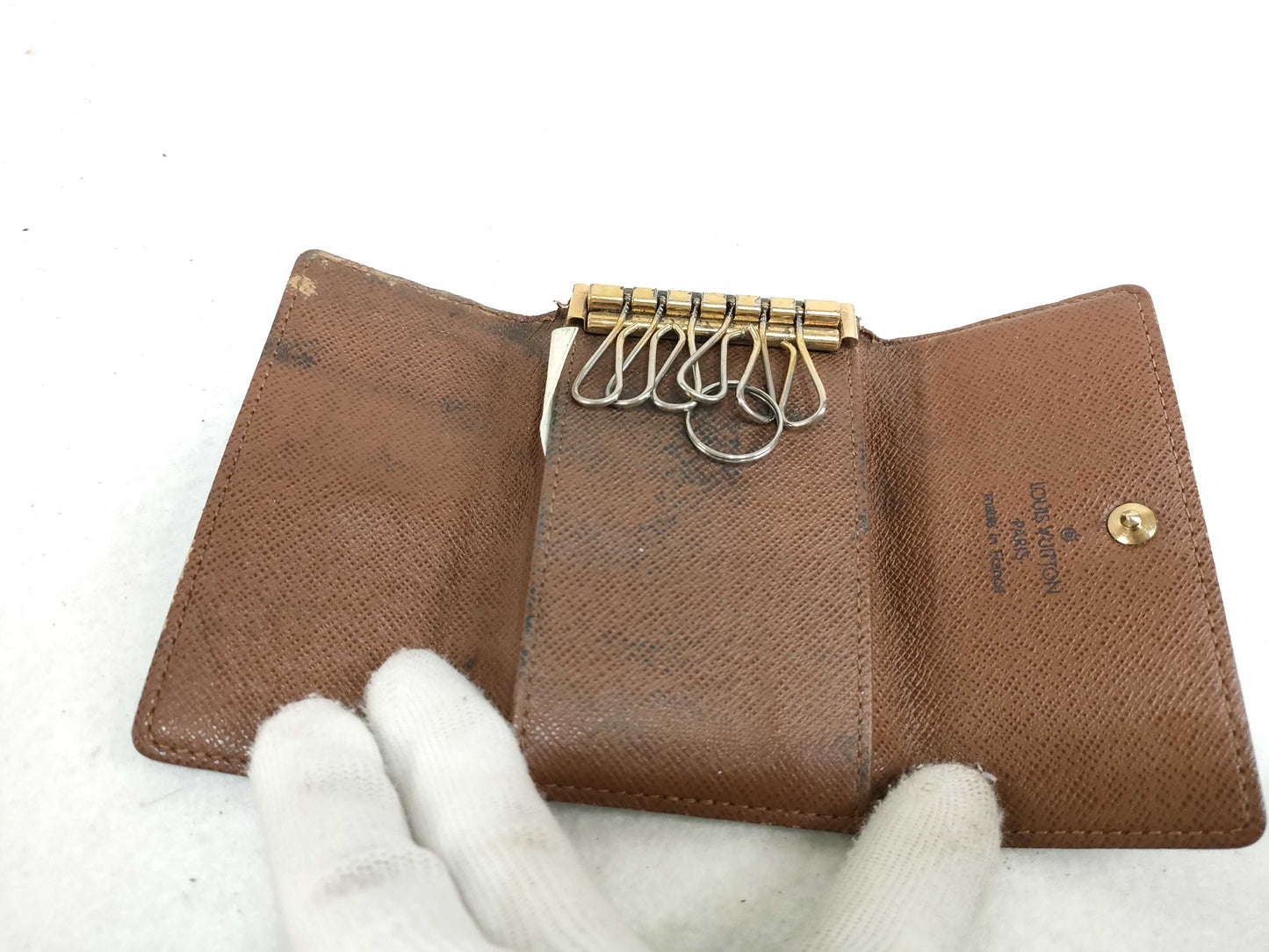 LOUIS VUITTON Monogram Louis Vuitton Key Case 4-Piece Key Case/Key Holder