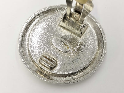 CHANEL Coco Mark Round Earrings 97A Earrings