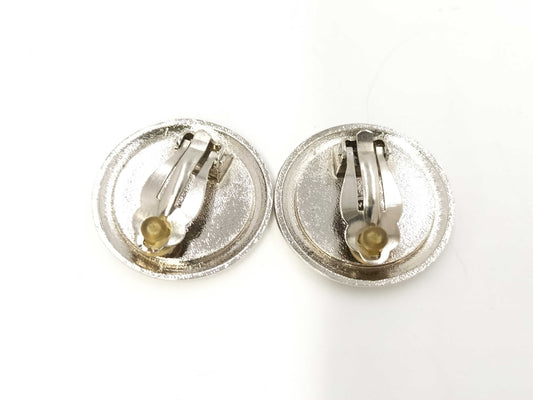 CHANEL Coco Mark Round Earrings 97A Earrings