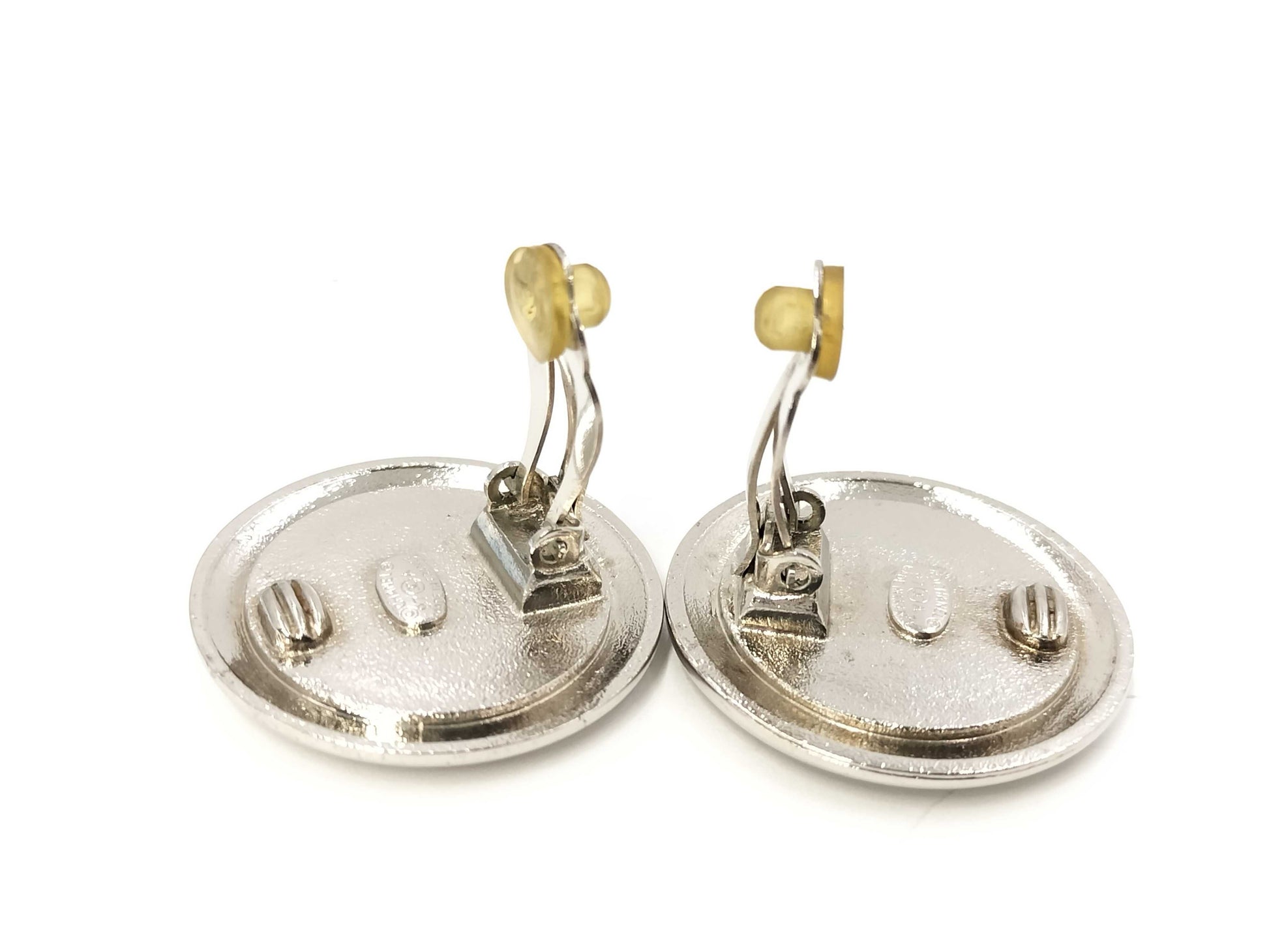 CHANEL Coco Mark Round Earrings 97A Earrings