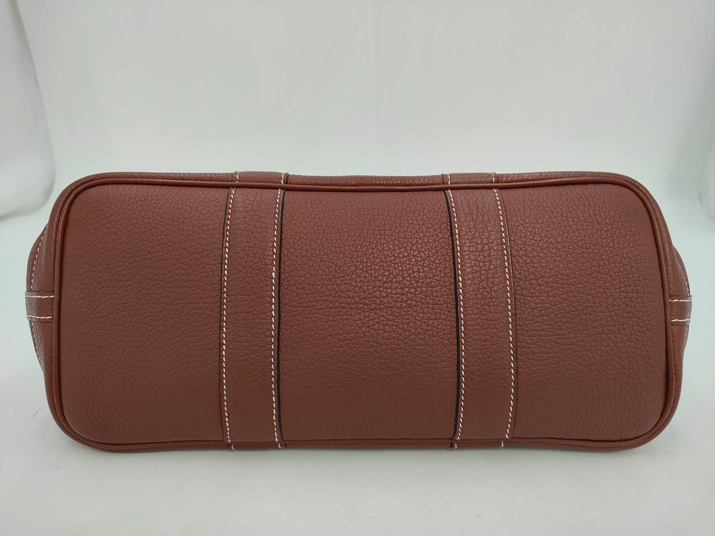 HERMES Garden Party TPM Wine Red P Negonda Handbag