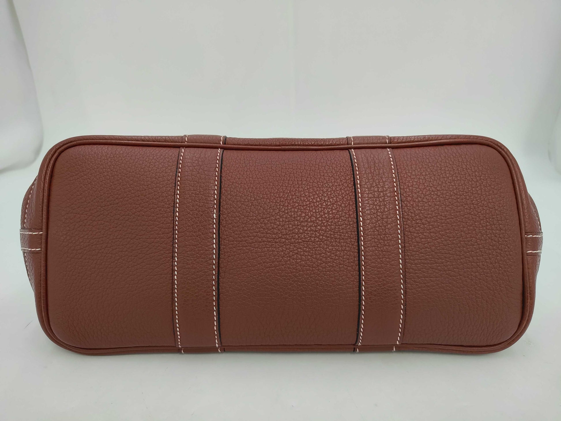 HERMES Garden Party TPM Wine Red P Negonda Handbag