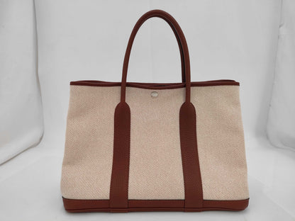 HERMES Garden Party PM Toile Z Stamped Handbag