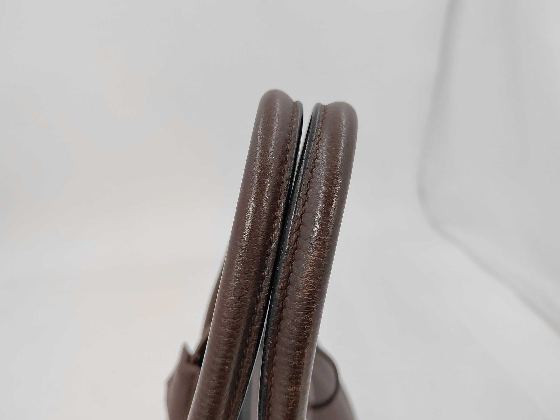 HERMES Birkin 35 Togo Brown Handbag with Silver Hardware