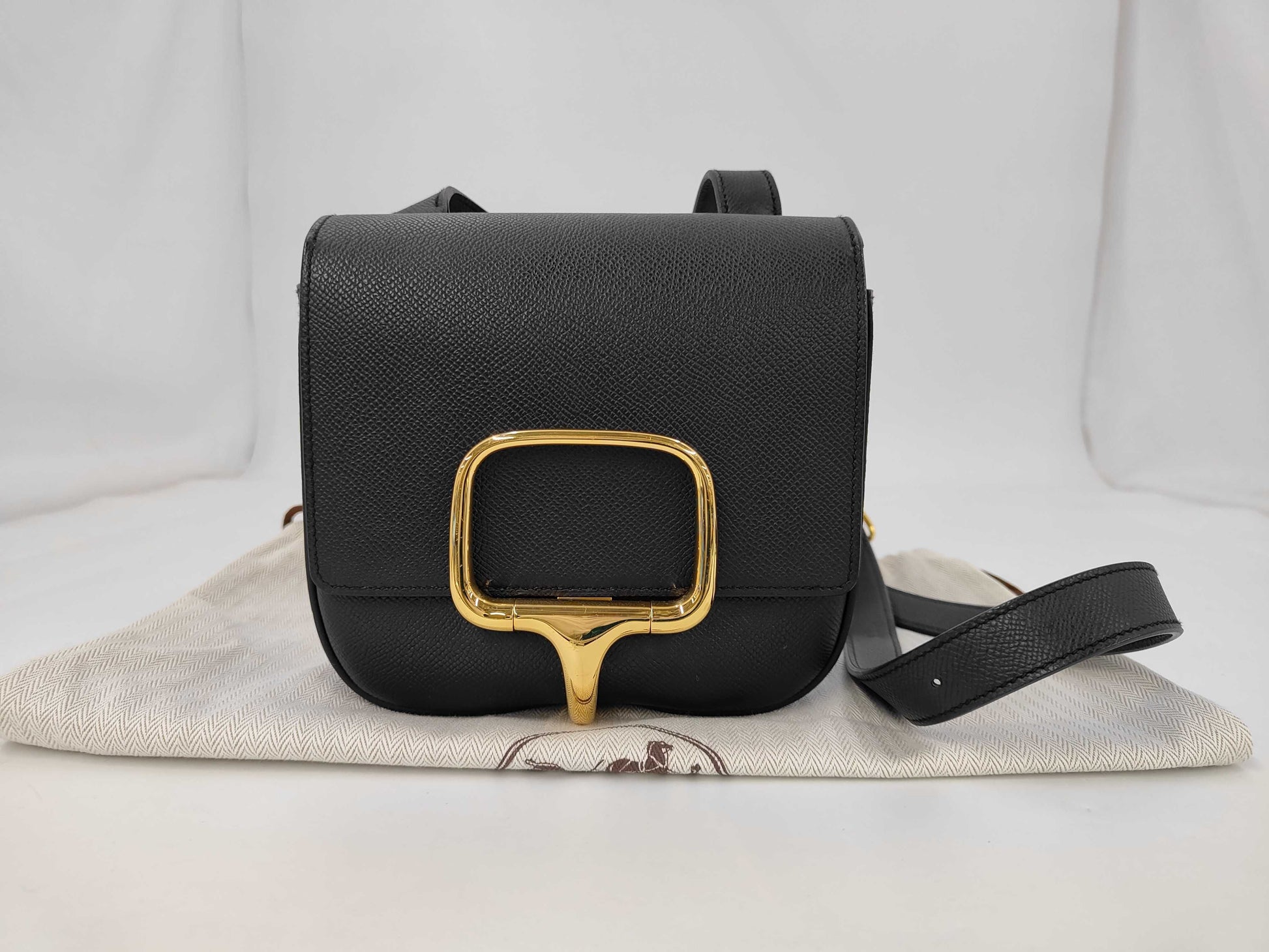 HERMES Della Cavalleria Mini W Stamp GD Hardware Epson Handbag