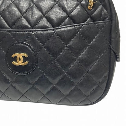 CHANEL Matelasse Lambskin Coco Mark Chain Shoulder Bag
