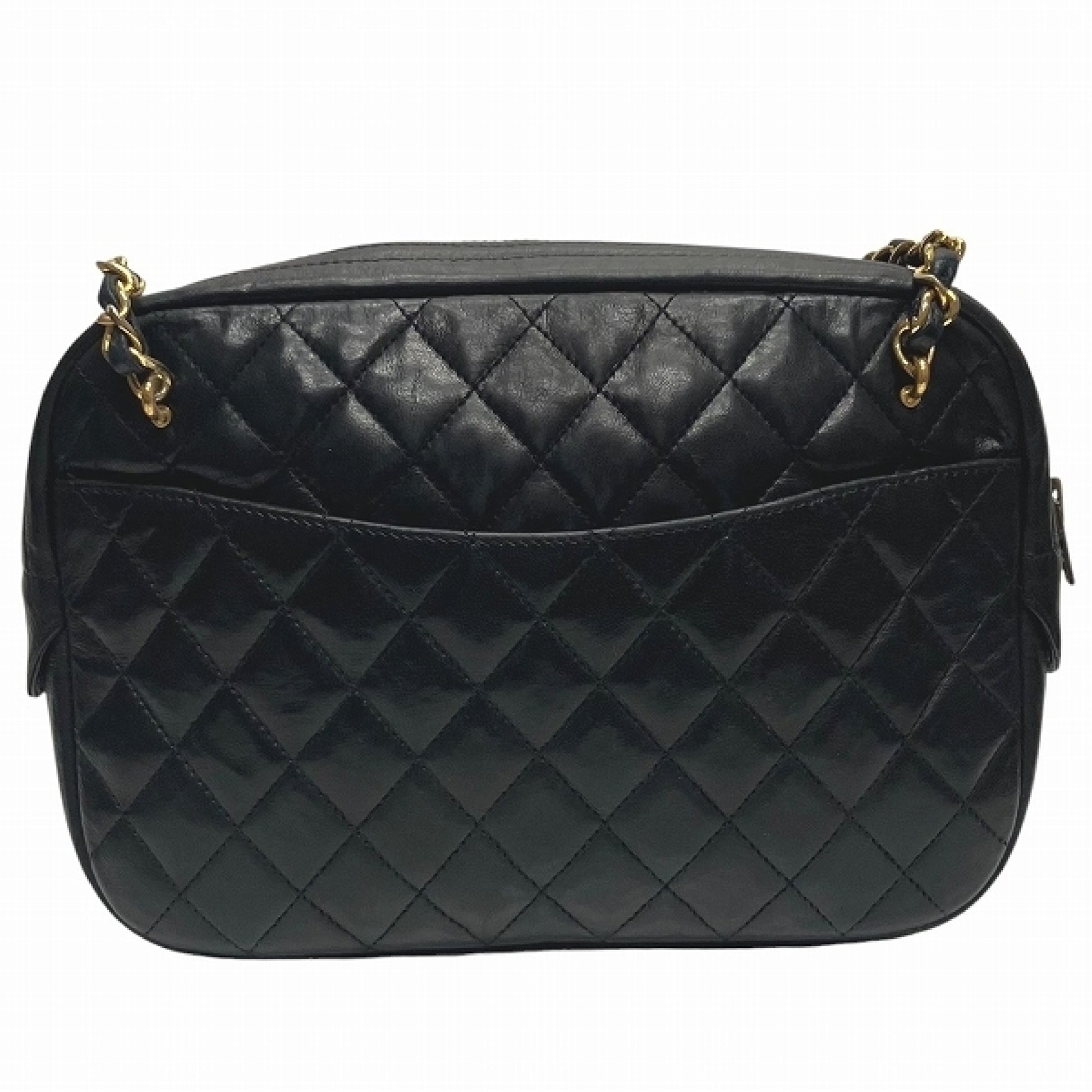 CHANEL Matelasse Lambskin Coco Mark Chain Shoulder Bag