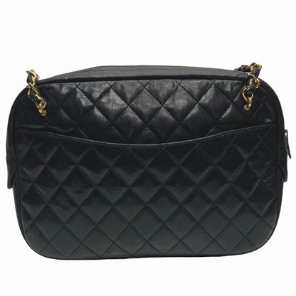 CHANEL Matelasse Lambskin Coco Mark Chain Shoulder Bag