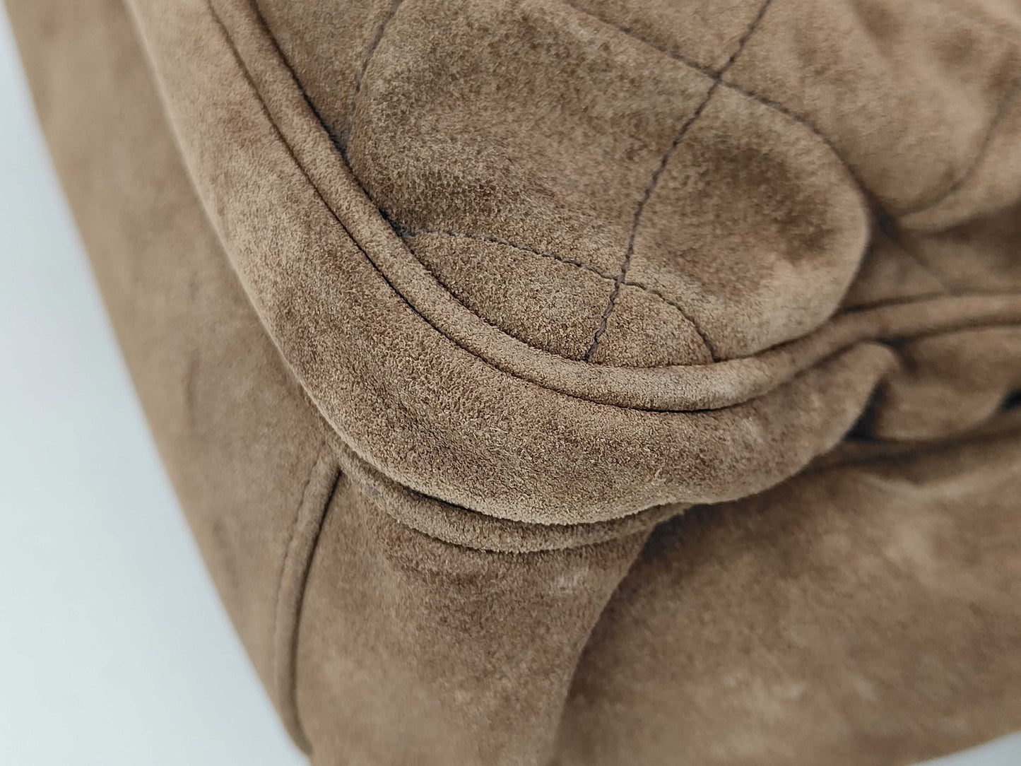 CHANEL Matelasse 3649362 Suede Tote Bag with Coco Mark and GD Hardware, Brown