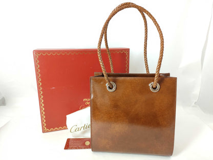 Cartier Panthere Handbag, Brown Leather