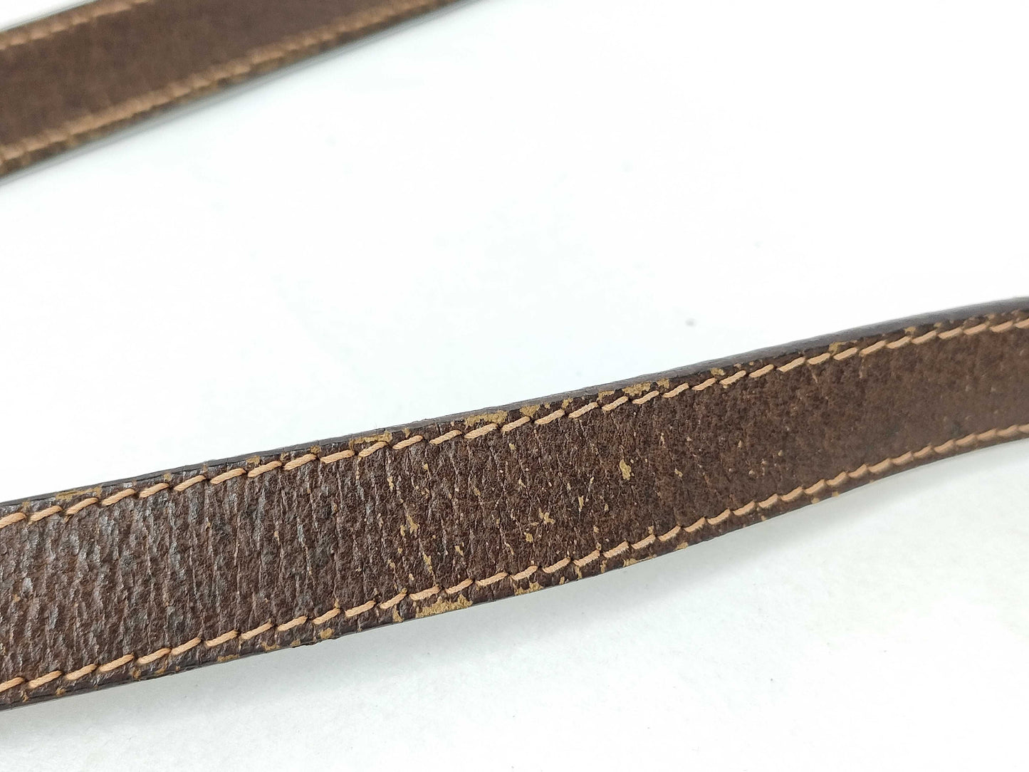 GUCCI GG Supreme Shoulder Bag, Sherry Line, PVC/Leather, Brown, 89.02.032