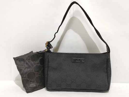 GUCCI GG Canvas Gucci 106644 GG Canvas Black Accessory Pouch Mini Bag Shoulder Bag